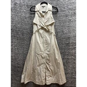 Eudon Choi x RTR Halter Wrap Shirt‎ Dress in Beige Size 2